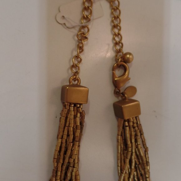Chico's Goldtone Multi Strand Necklace Adj 20" - Picture 7 of 9